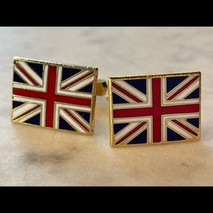 Union Jack cuff links.